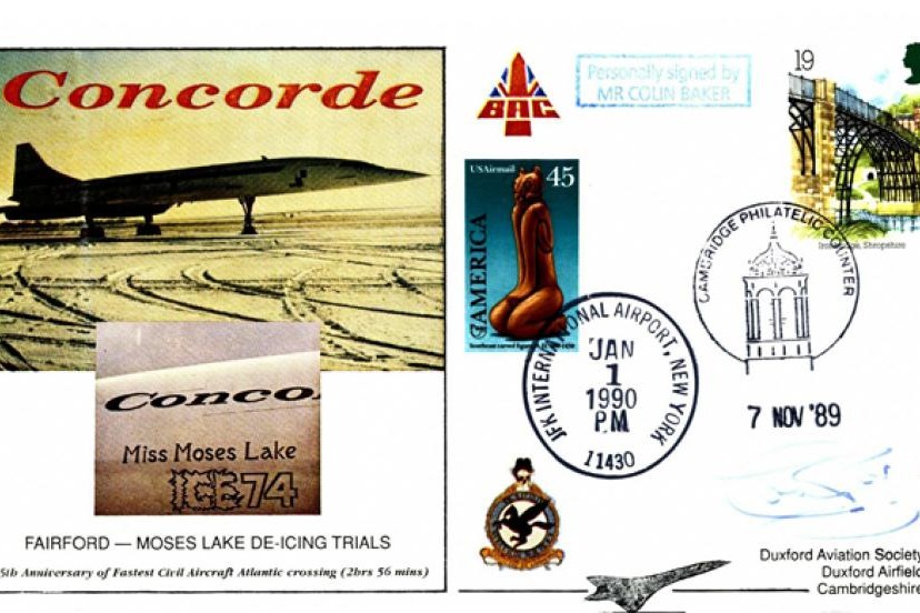 Concorde cover Sgd Colin Baker