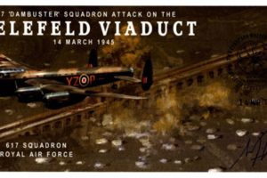 Dambusters 617 Squadron Cover Signed M Valentine Bielefeld Viaduct