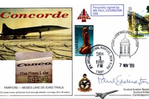 Concorde Cover Signed Paul Eddington