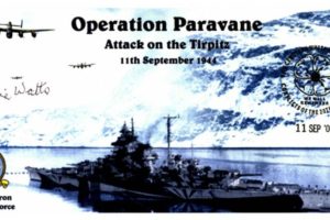 Dambusters 617 Squadron Cover Signed Alec Bates Tirpitz Paravane