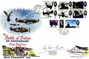 Battle of Britain 25th Anniversary Cover Signed Douglas Bader
