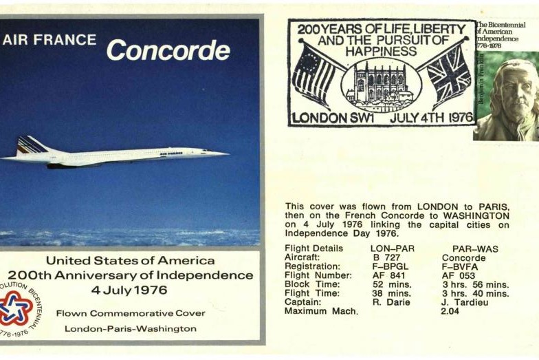 Concorde cover London-Paris-Washington