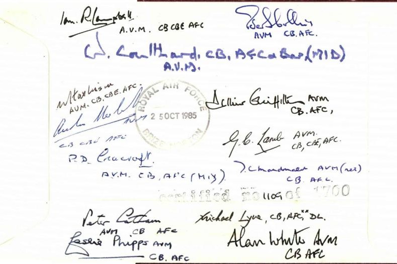 Order of the Bath cover signed by Ian Fraser VC and 13 holders