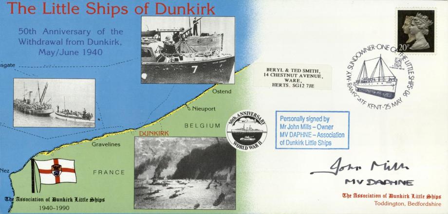 Dunkirk Little Ships cover Sgd John Mills