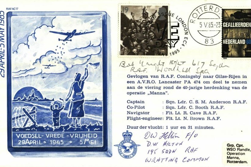 Dambusters 617 Squadron Cover Signed Bob Knights And D W Hilton