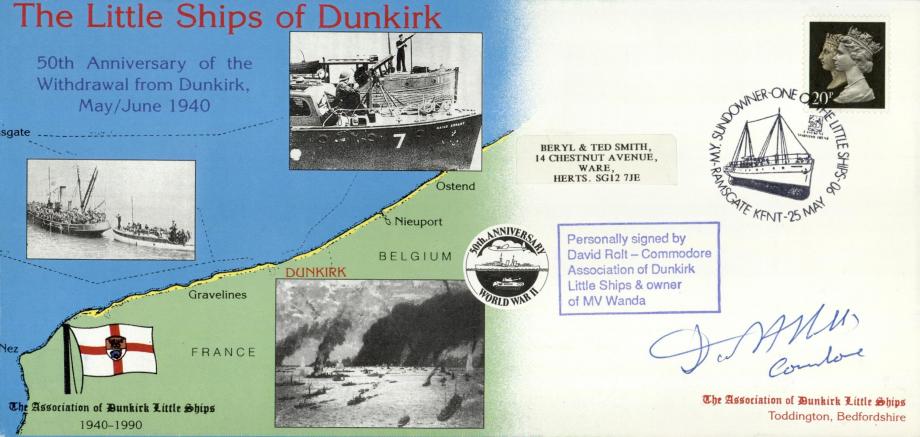 Dunkirk Little Ships cover Sgd David Rolt
