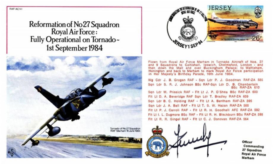 27 Squadron cover Sgd ACM Sir T Kennedy