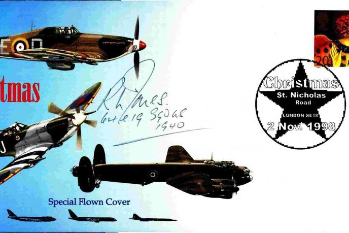 Battle of Britain cover Sgd R L Jones a BoB Pilot 19 Sq