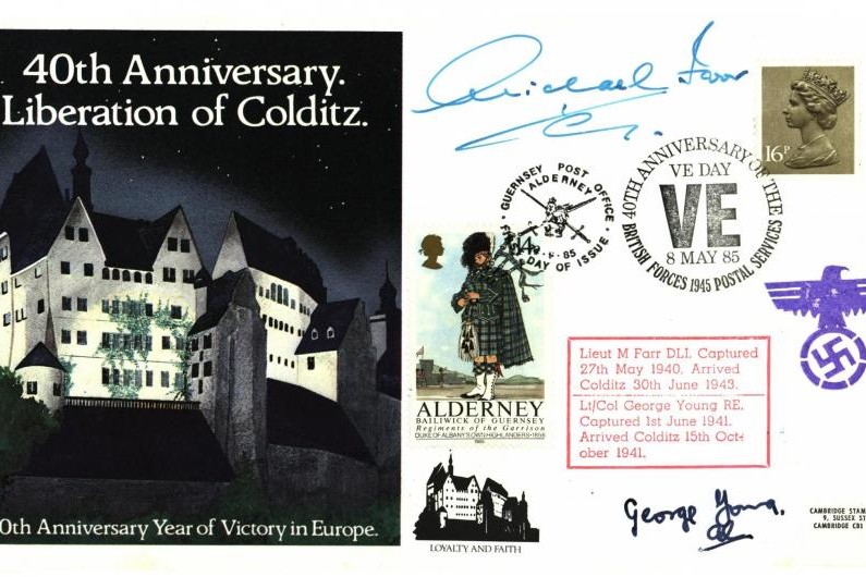 Colditz Cover Signed M Farr And G Young