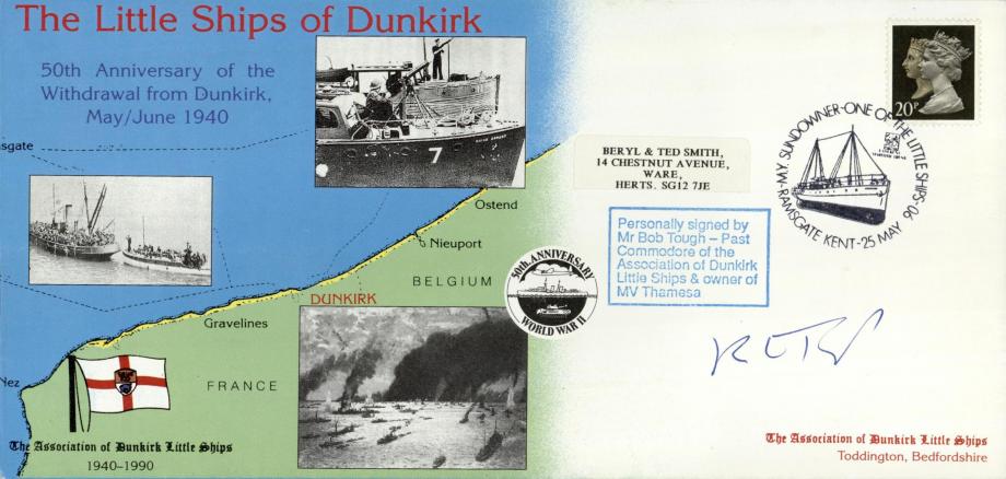 Dunkirk Little Ships cover Sgd Bob Tough