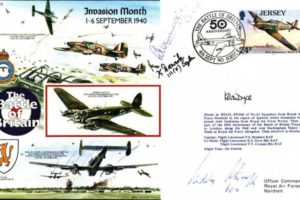 Invasion Month 1-6 September 1940 cover Sgd Paddy Barthropp