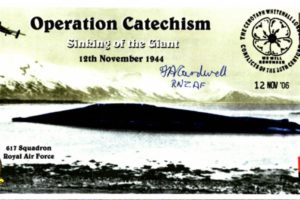 Dambusters 617 Squadron Cover Signed F Carwell Tirpitz Catechism