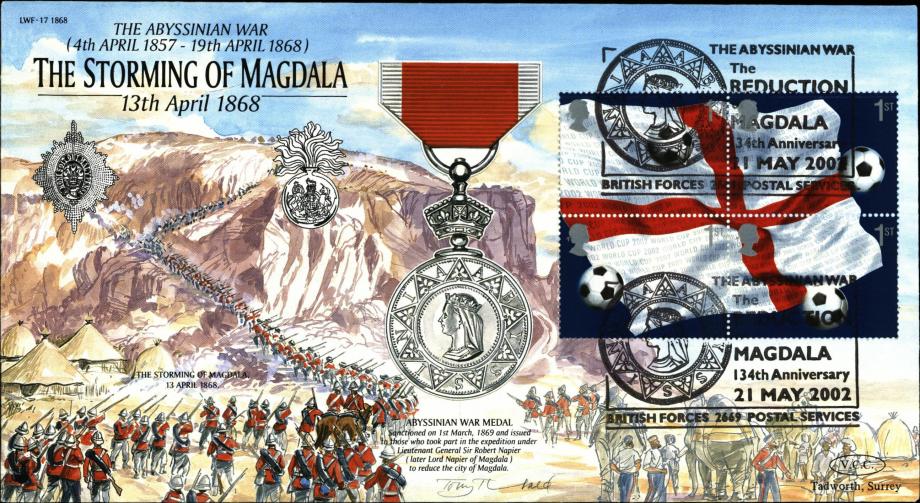 Storming of Magdala cover Abyssinian War Medal 1868