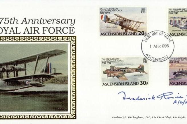 Ascension Island FDC Sgd Sir Frederick Rosier