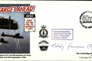 Whitley cover Signed Taff Gurmin of 78 Squadron