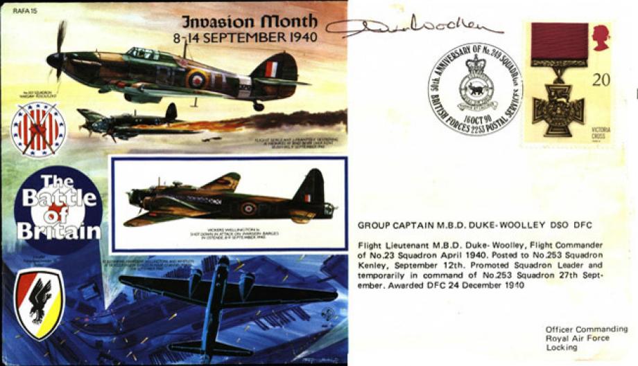 Invasion Month 8-14 September 1940 cover Sgd Duke-Woolley