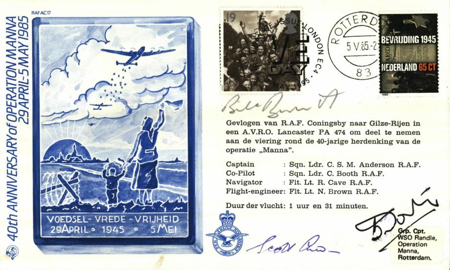 Dambusters 617 Squadron Cover Signed Bill Burnett And B A Dowty Politz