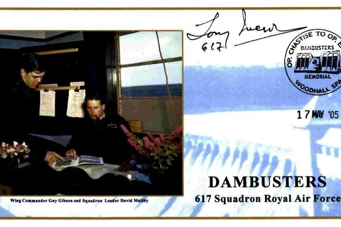 Dambusters 617 Squadron cover Signed Tony Iveson Tirpitz