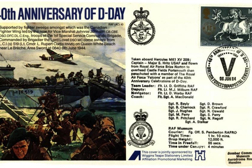 40th Anniversary of D Day cover