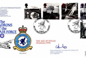 LXX Squadron FDC Signed by WC C B Le Bas the OC of 70 Squadron