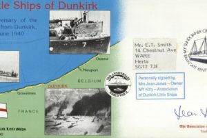 Dunkirk Little Ships cover Sgd Mrs Jean Jones