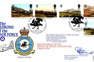 XXIV Squadron FDC Signed by WC M D Stringer