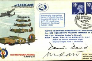 Hurricane cover Sgd Dennis David a BoB Pilot