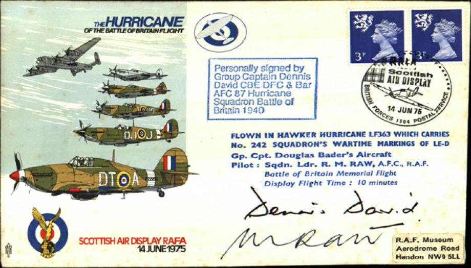 Hurricane cover Sgd Dennis David a BoB Pilot