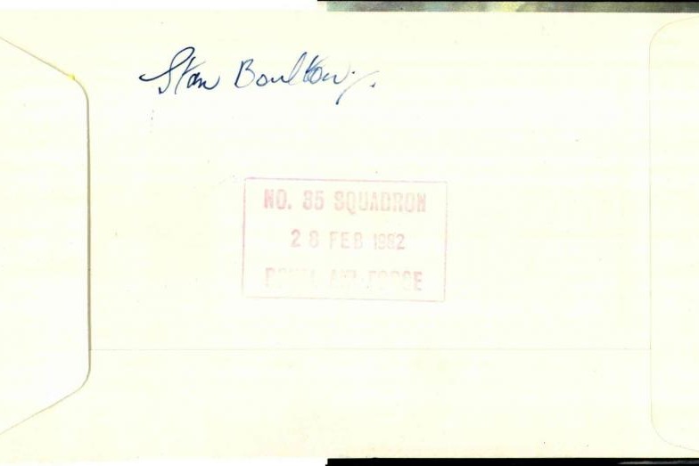 Avro Vulcan cover Signed Stan Boulton an escapee