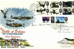 Battle of Britain 25th Anniversary cover Sgd 3 BoB Pilots