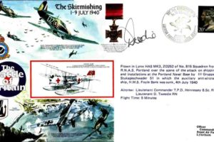 The Skirmishing 1-9 July 1940 cover Sgd D Tweedie RN