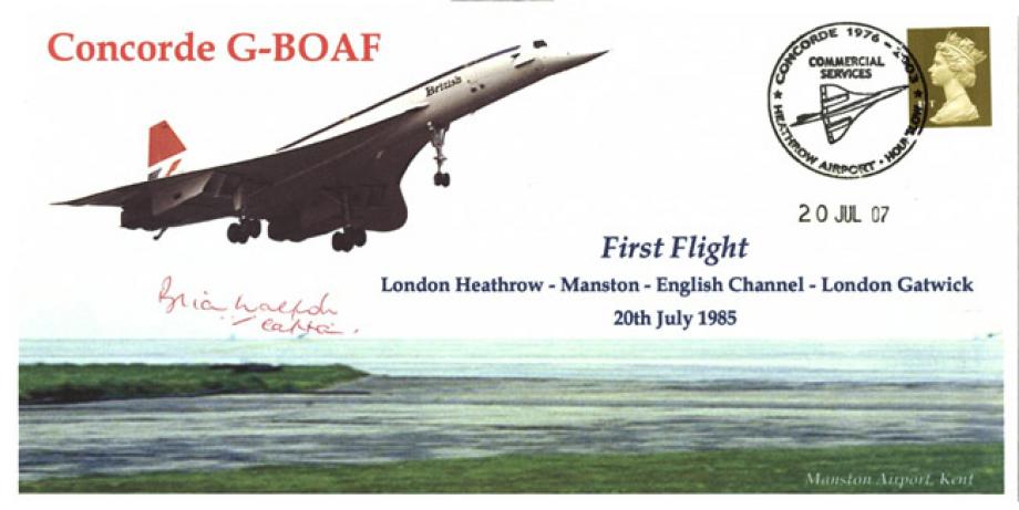 Concorde cover Sgd Brian Walpole