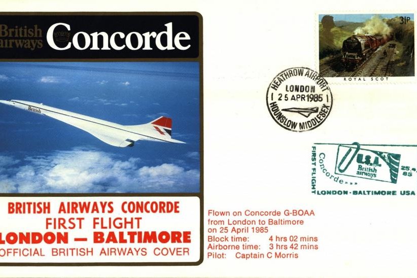 Concorde cover London-Baltimore