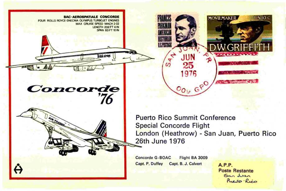 Concorde cover Heathrow-San Juan