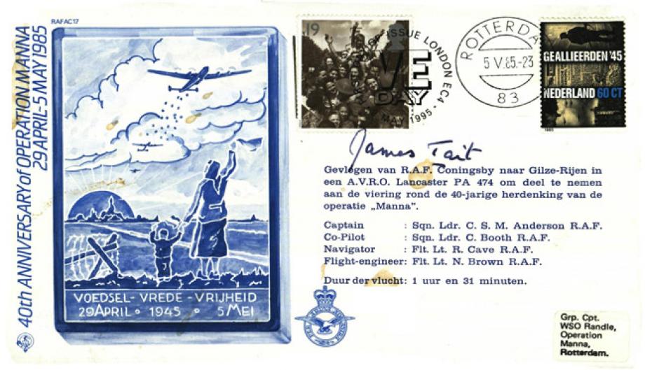 Dambusters 617 Squadron cover Signed James Tait Tirpitz