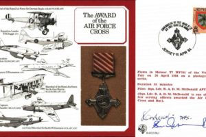 Air Force Cross. Signed 6 WW2 veterans