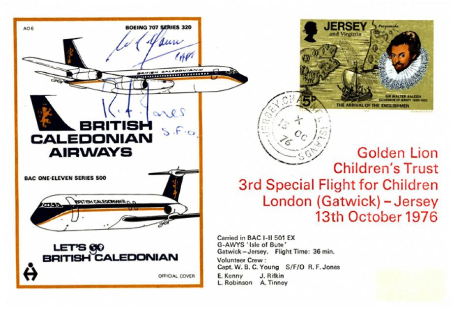 British Caledonian Airways cover Sgd crew