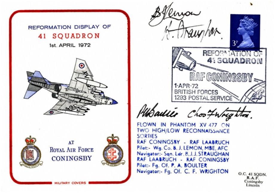 Reformation of 41 squadron cover