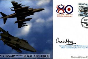 80th Anniversary of the RAF cover Sgd H Moran