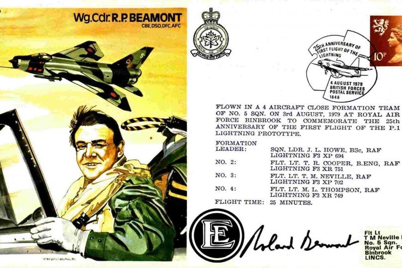 R P Beamont the Test Pilot cover Sgd R P Beamont