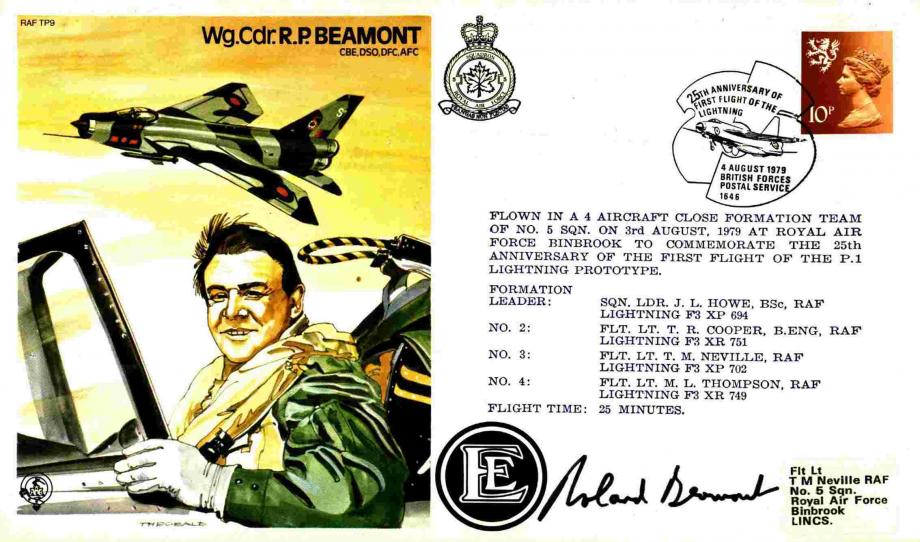 R P Beamont the Test Pilot cover Sgd R P Beamont