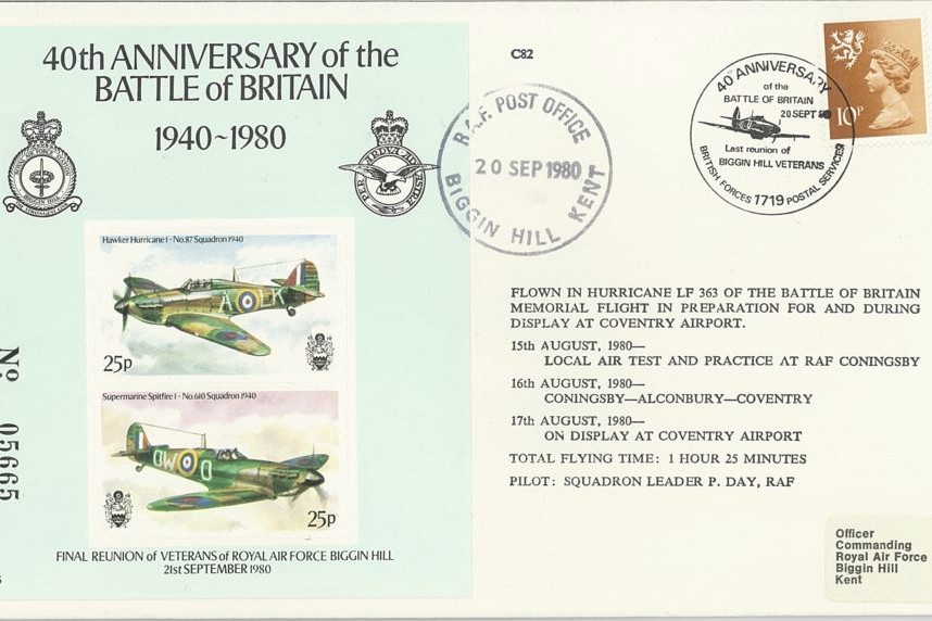 Battle of Britain 40th Ann cover 