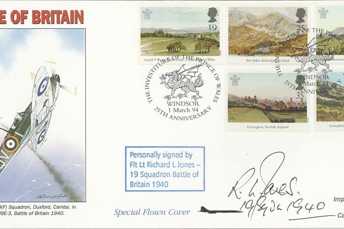 Battle of Britain cover Sgd by R L Jones