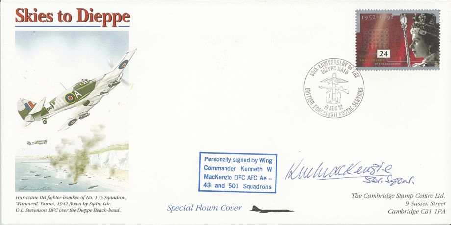 Battle of Britain cover Sgd MacKenzie a BoB pilot with 43 Sq