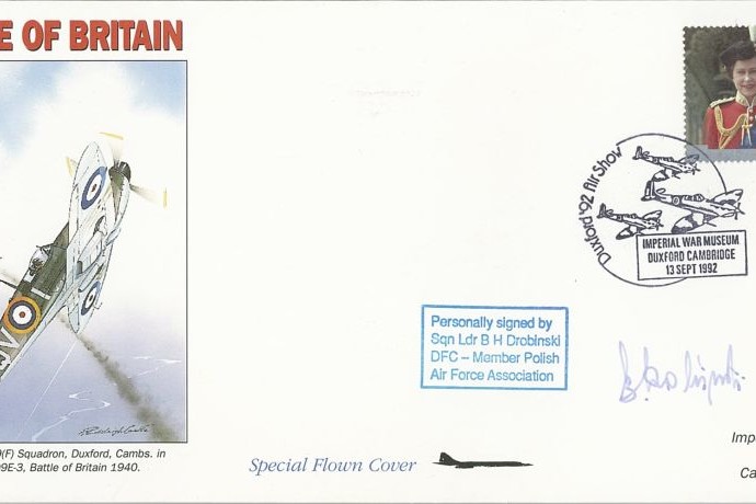 Battle of Britain cover Sgd B H Drobinski