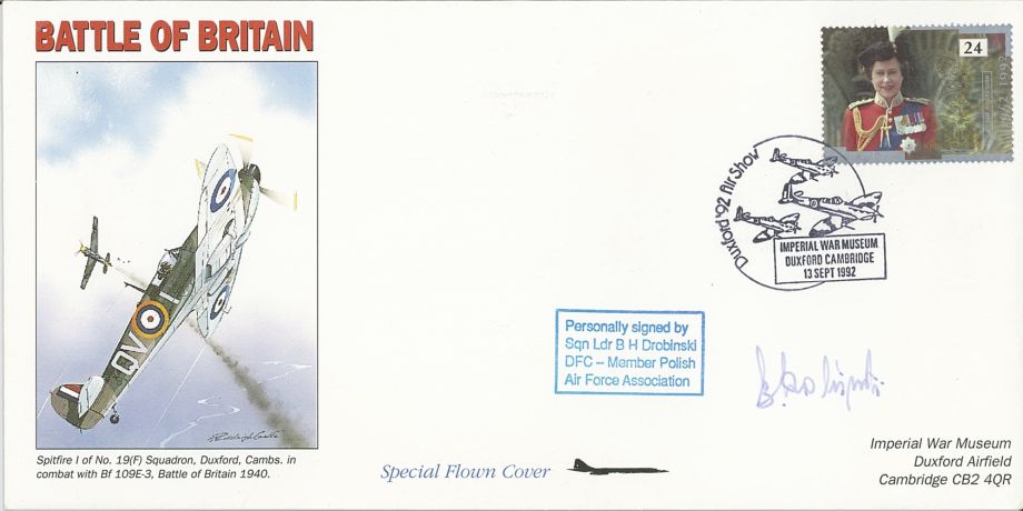 Battle of Britain cover Sgd B H Drobinski