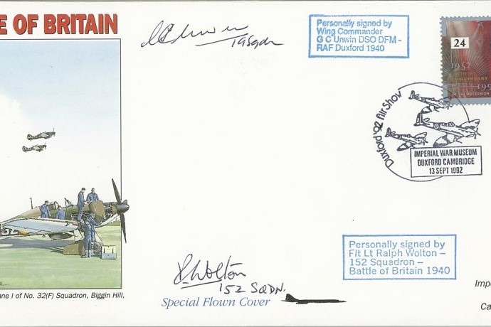 Battle of Britain cover Sgd Unwin and Wolton