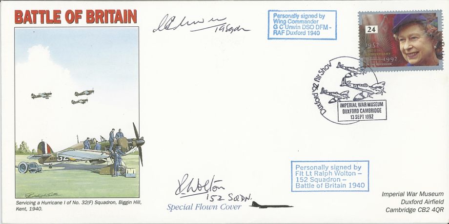 Battle of Britain cover Sgd Unwin and Wolton