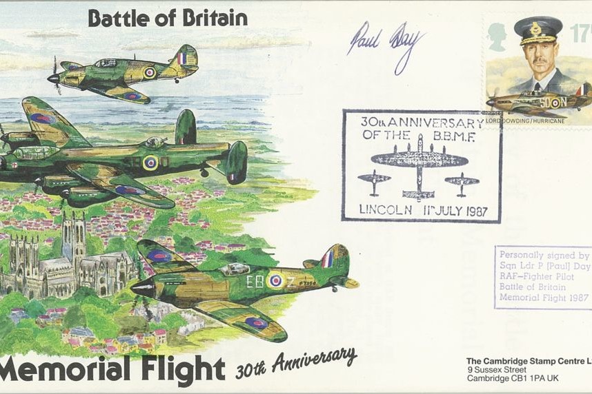 Battle Of Britain Cover Signed P Day BBMF