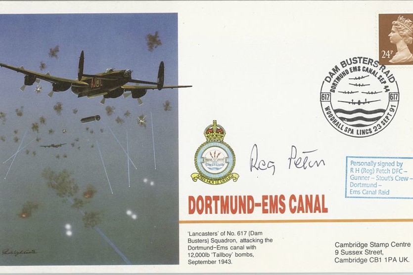 Dambusters 617 Squadron Cover Signed R H Petch Dortmund-Ems Canal